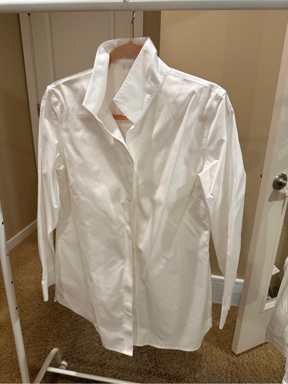 Chico's White Button-Down Shirt - Classic Collared Women's Top